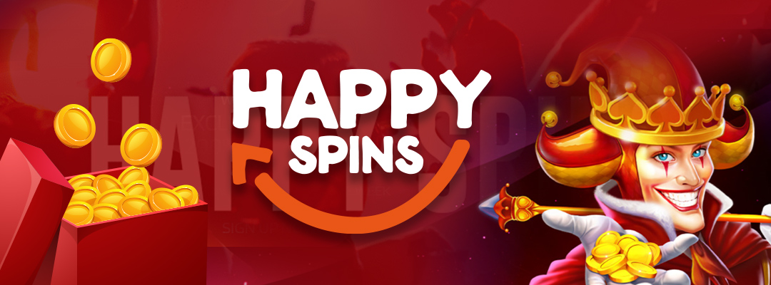 Bonuses at HappySpins banner