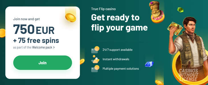 True Flip Casino – Quirky Trustly casino