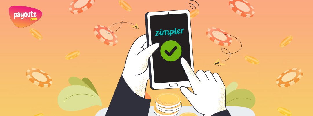 Zimpler at Payoutz casino banner