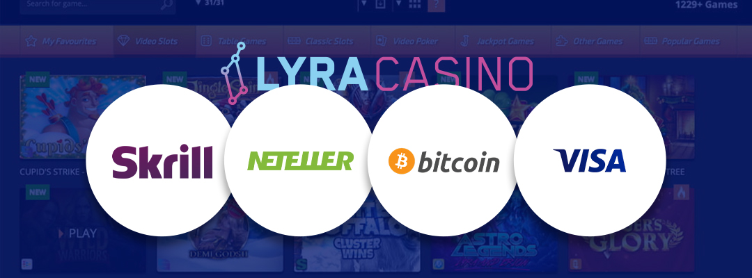 Banking options at lyra casino