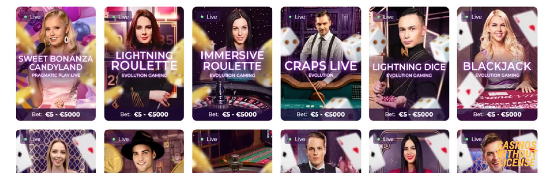 Winnerz live casino games