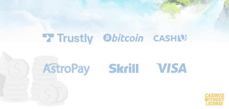 payment methods at wisho Casino