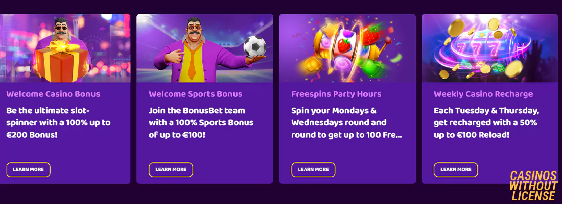 Bonusbet bonuses