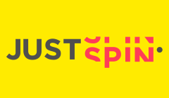 https://www.casinoswithoutlicense.com/wp-content/uploads/2023/02/JustSpin-Logo-Yellow-Background-PS-v1.png logo