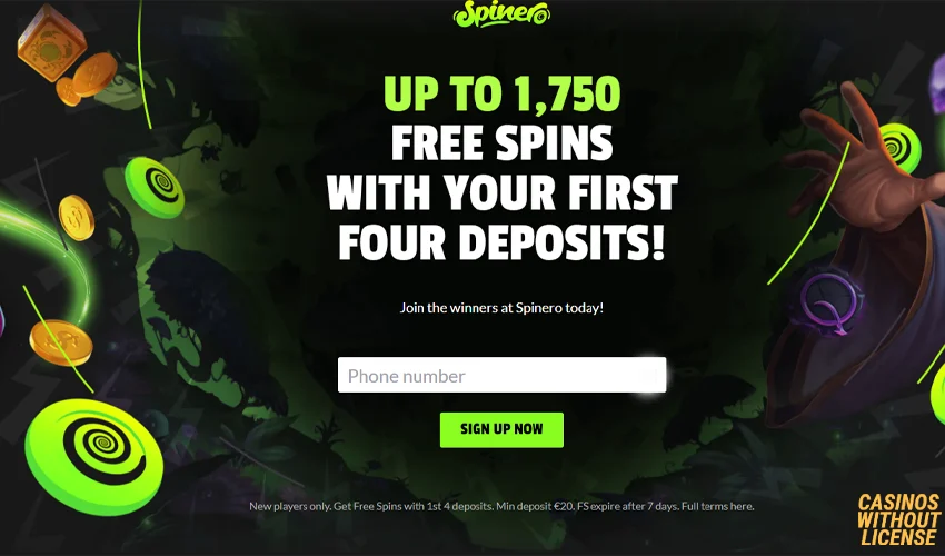 Spinero Casino Bonus