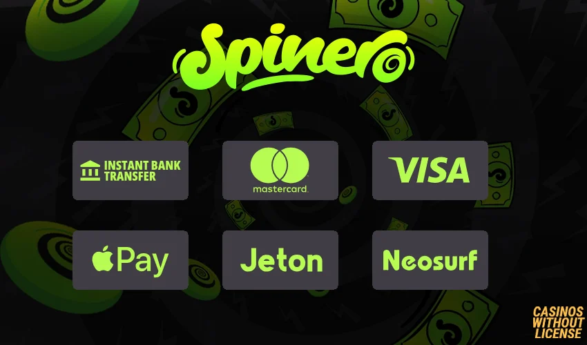Spinero Casino Payment Methods