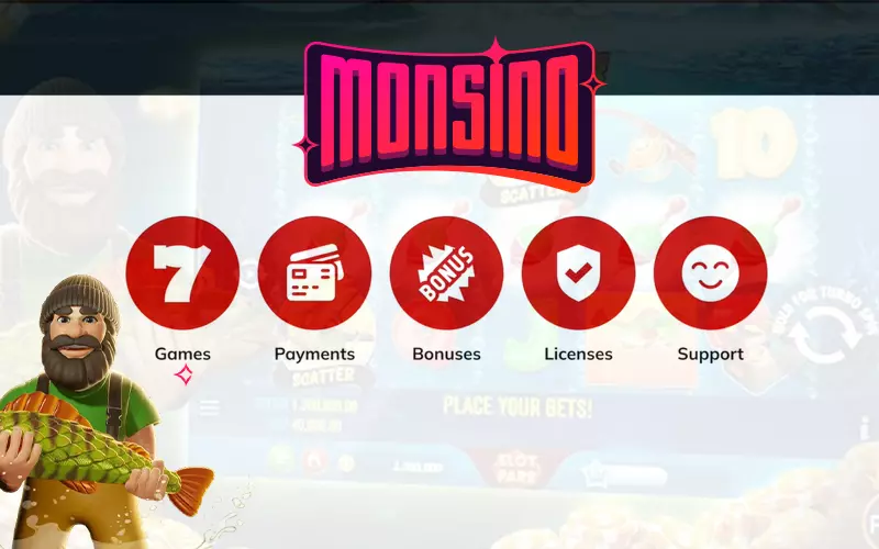 monsino casino features