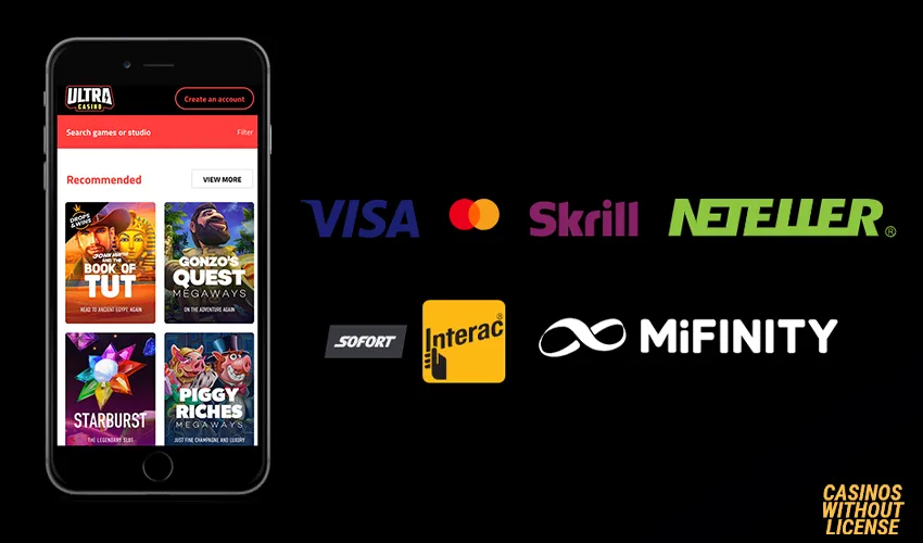 Payment Methods at Ultra Casino 