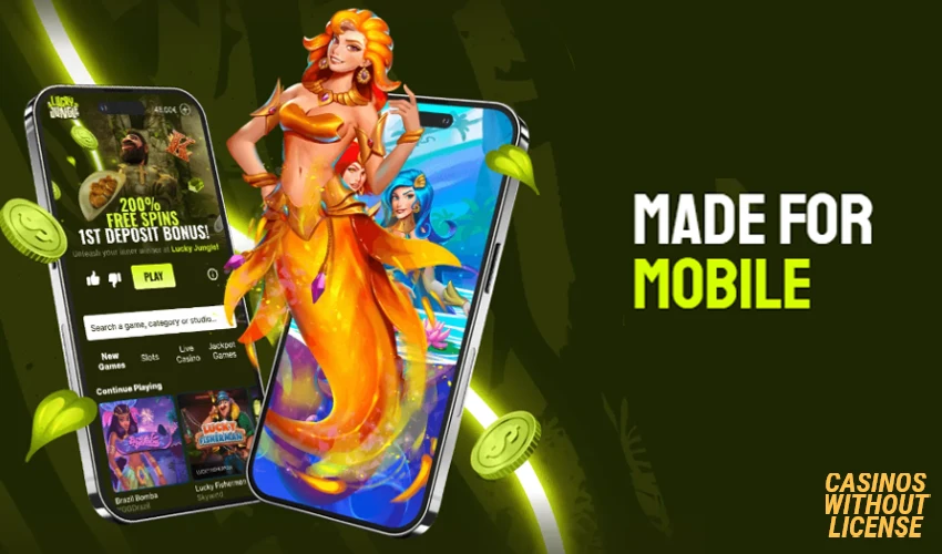 Lucky Jungle Casino from your Mobile
