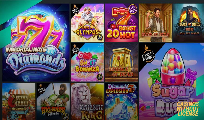 1Bet Casino Game Range