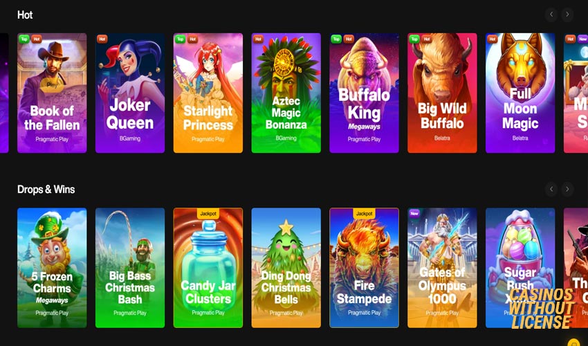 slots at justcasino