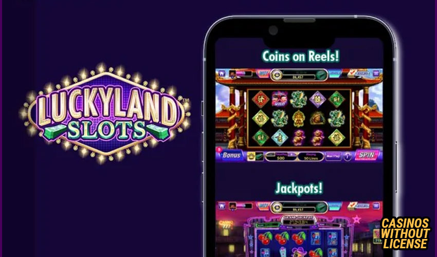 user interface at luckyland slots 