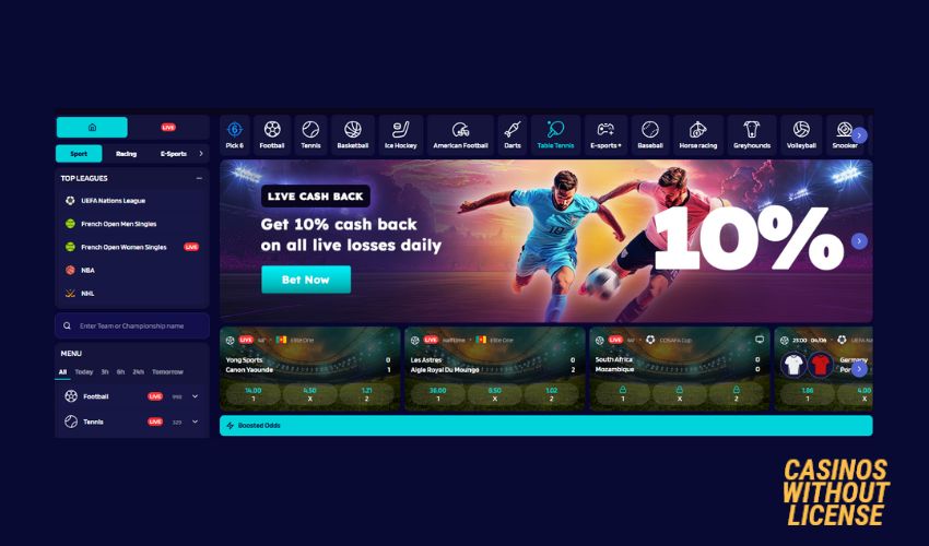 LyraBet Casino Review of sportsbook and betting