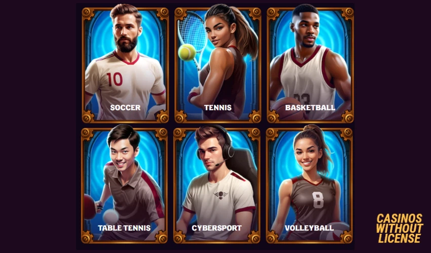 Sports betting options at Chanze